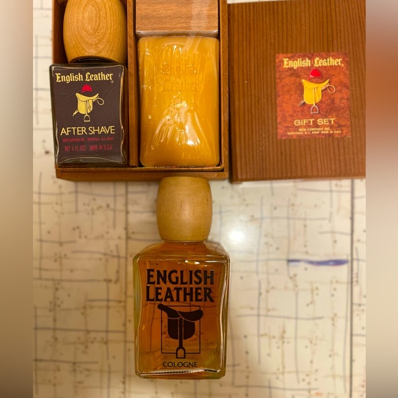 english leather Grooming Vintage English Leather Gift Set And Full